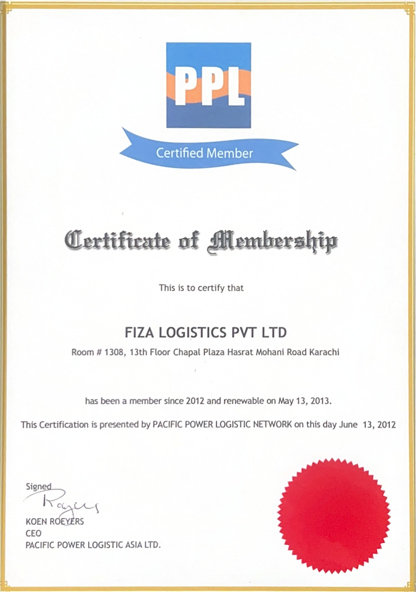 Fiza Logistics - Leading Freight Forwarding Company